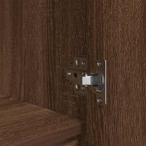 Ντουλάπι με συρτάρι 55,5x34x119,5 εκ. Ξύλινο μηχανουργικό ξύλο