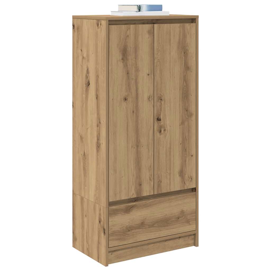Ντουλάπι με συρτάρι 55,5x34x119,5 εκ. Ξύλινο μηχανουργικό ξύλο - Pakobazaar