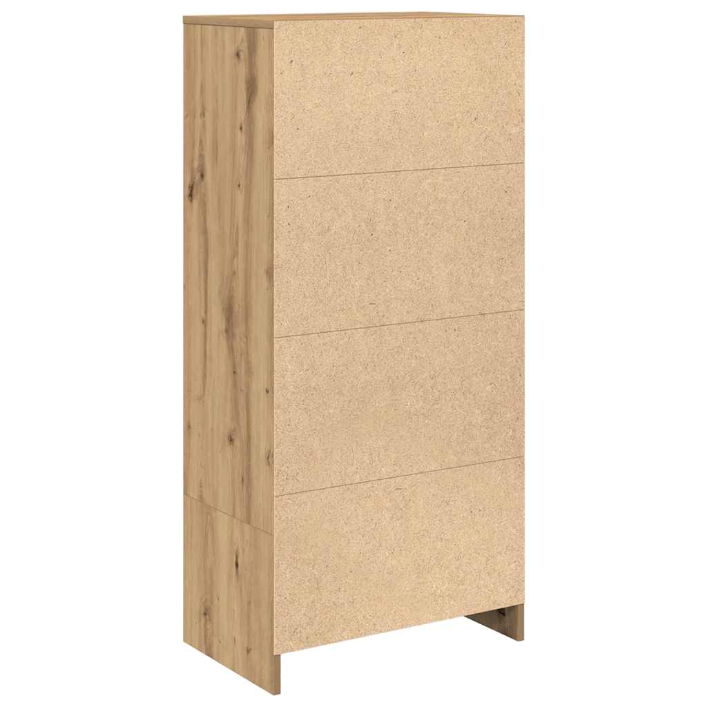 Ντουλάπι με συρτάρι 55,5x34x119,5 εκ. Ξύλινο μηχανουργικό ξύλο - Pakobazaar