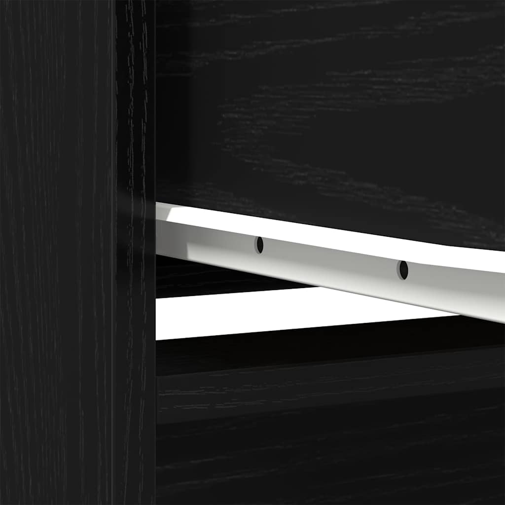 Ντουλάπι Μαύρη δρυς 29,5x34x119,5 εκ. από Επεξεργασμένο Ξύλο