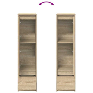 Ντουλάπι Sonoma δρυς 29,5x34x119,5 εκ. Επεξεργασμένο Ξύλο