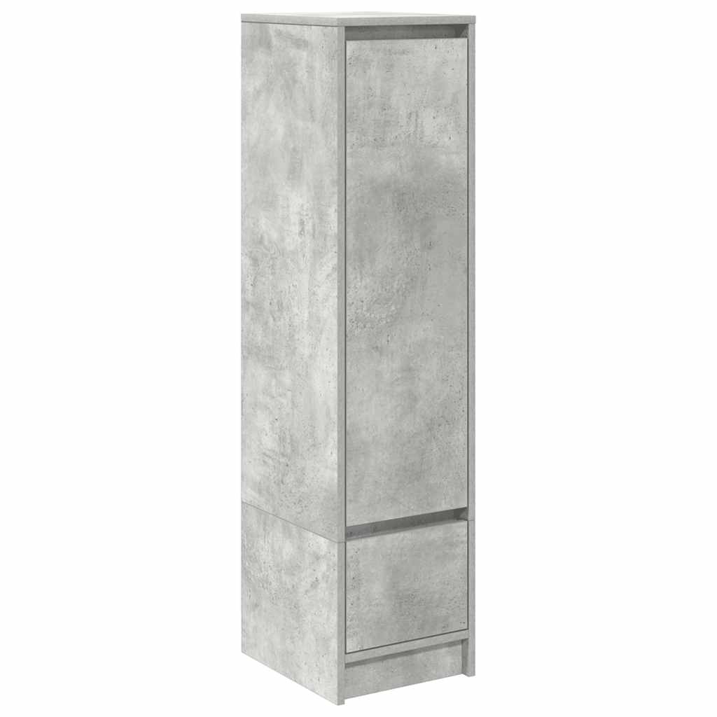 Ντουλάπι Γκρι Σκυροδέματος 29,5x34x119,5 εκ. Επεξεργασμένο Ξύλο