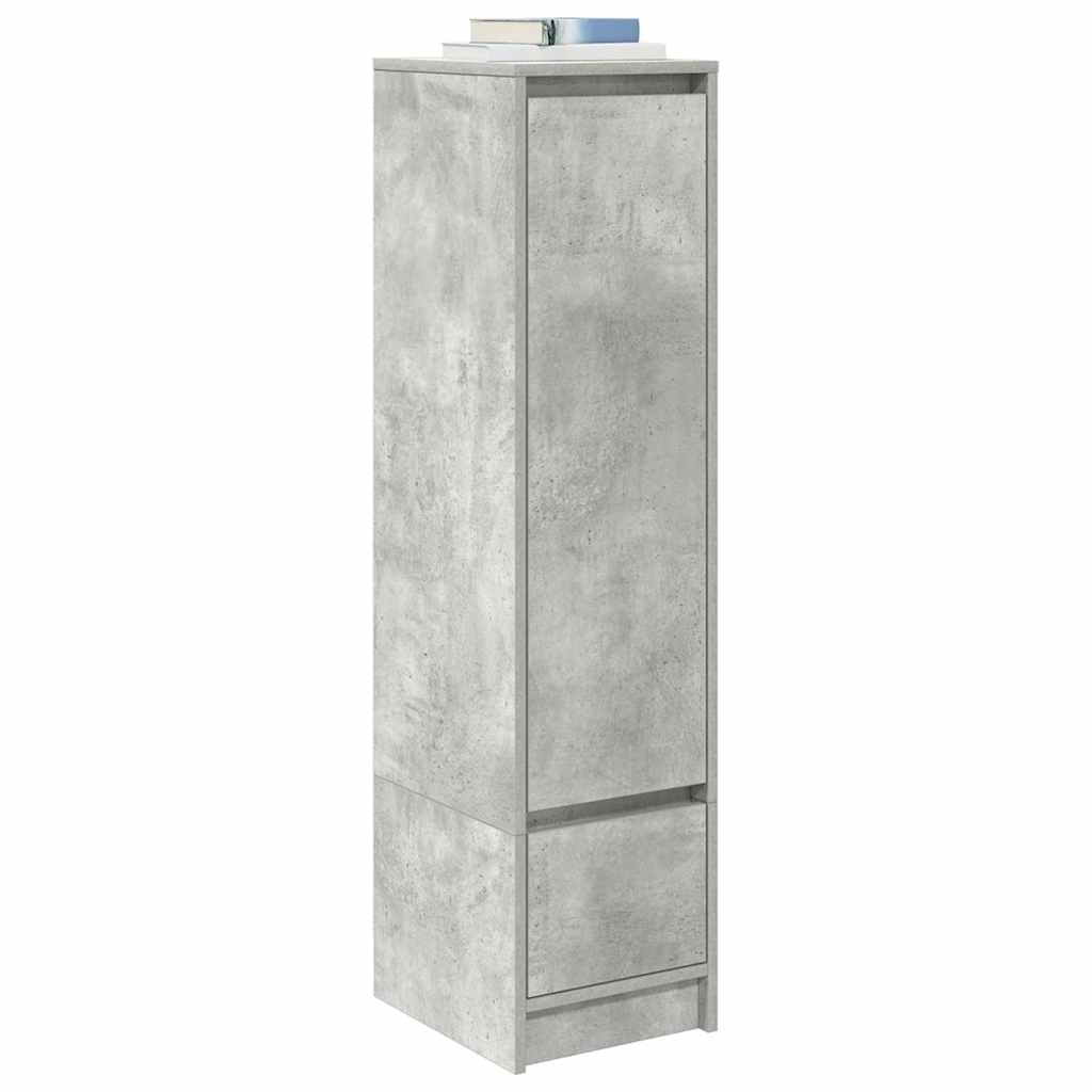 Ντουλάπι Γκρι Σκυροδέματος 29,5x34x119,5 εκ. Επεξεργασμένο Ξύλο