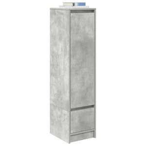 Ντουλάπι Γκρι Σκυροδέματος 29,5x34x119,5 εκ. Επεξεργασμένο Ξύλο