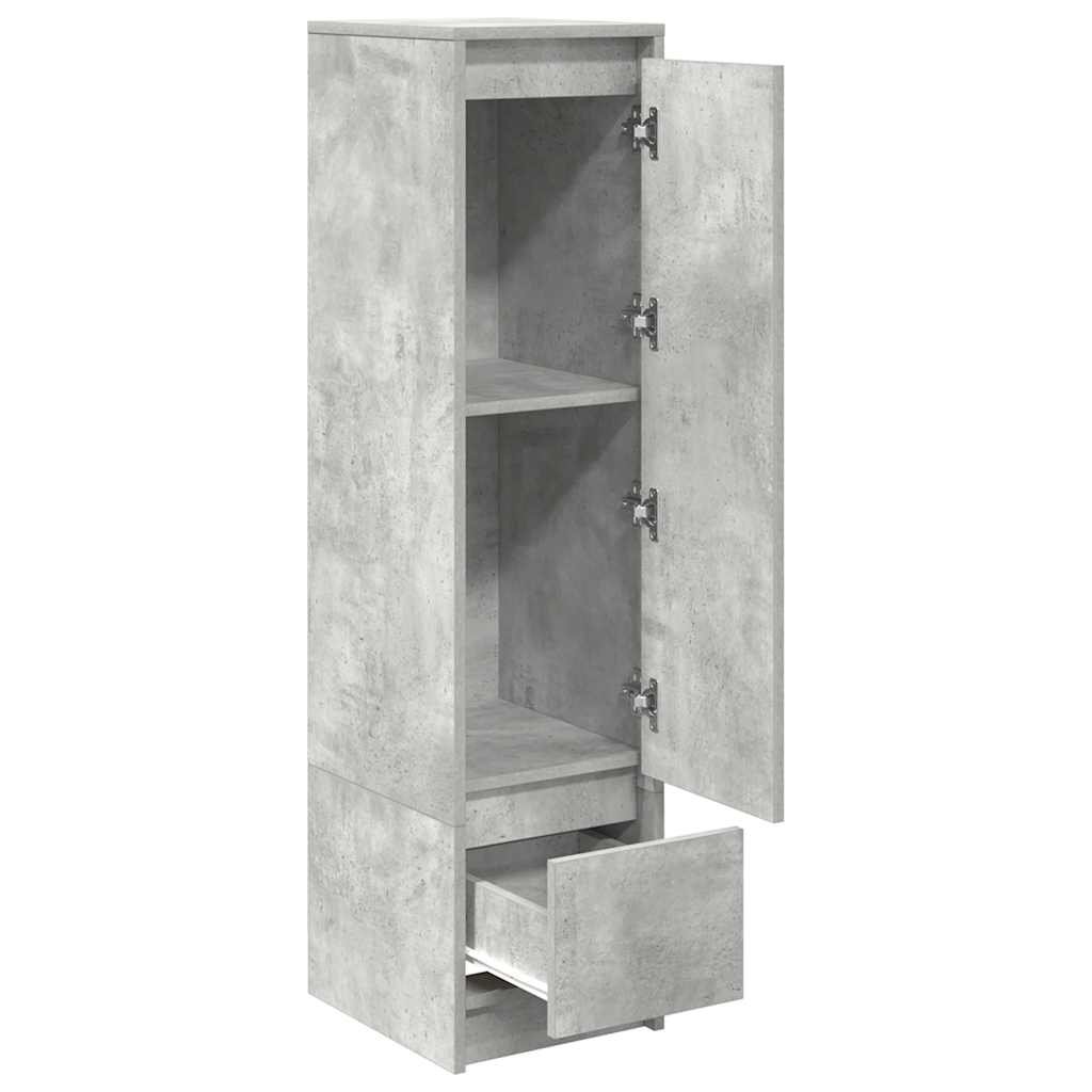 Ντουλάπι Γκρι Σκυροδέματος 29,5x34x119,5 εκ. Επεξεργασμένο Ξύλο
