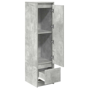 Ντουλάπι Γκρι Σκυροδέματος 29,5x34x119,5 εκ. Επεξεργασμένο Ξύλο