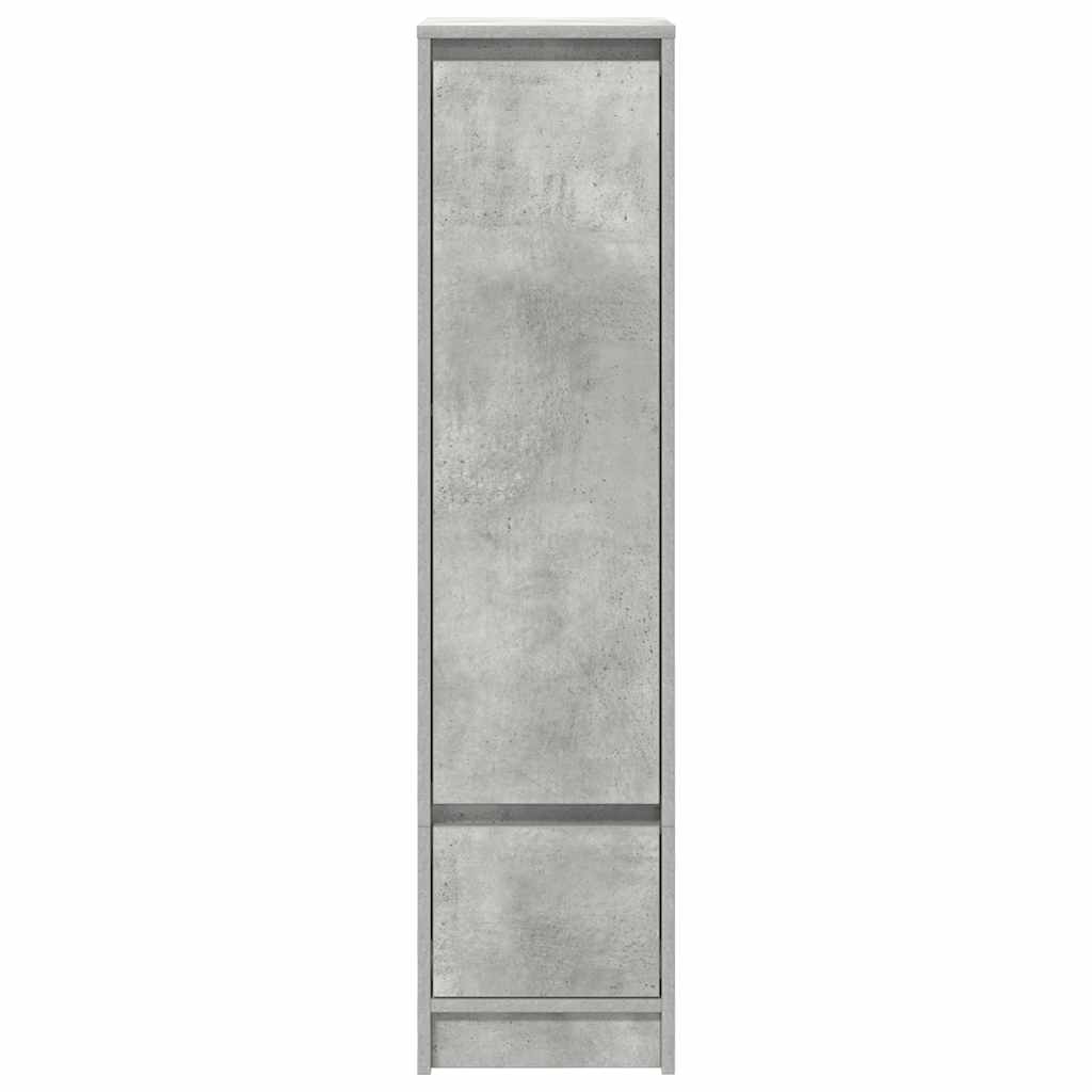 Ντουλάπι Γκρι Σκυροδέματος 29,5x34x119,5 εκ. Επεξεργασμένο Ξύλο