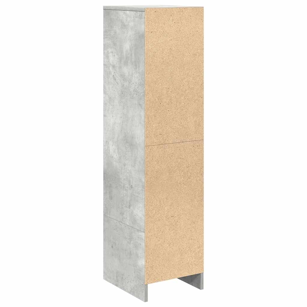Ντουλάπι Γκρι Σκυροδέματος 29,5x34x119,5 εκ. Επεξεργασμένο Ξύλο