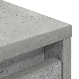 Ντουλάπι Γκρι Σκυροδέματος 29,5x34x119,5 εκ. Επεξεργασμένο Ξύλο