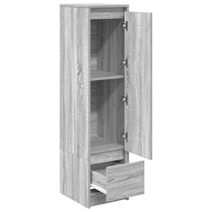 Ντουλάπι Γκρι Sonoma 29,5x34x119,5 εκ. Επεξεργασμένο Ξύλο