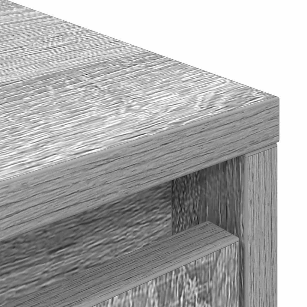 Ντουλάπι Γκρι Sonoma 29,5x34x119,5 εκ. Επεξεργασμένο Ξύλο