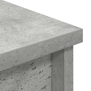 Ντουλάπι Γκρι Σκυροδέματος 37,5x35x180 εκ. Επεξεργασμένο Ξύλο