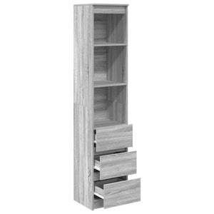 Ντουλάπι Γκρι Sonoma 37,5x35x180 εκ. Επεξεργασμένο Ξύλο