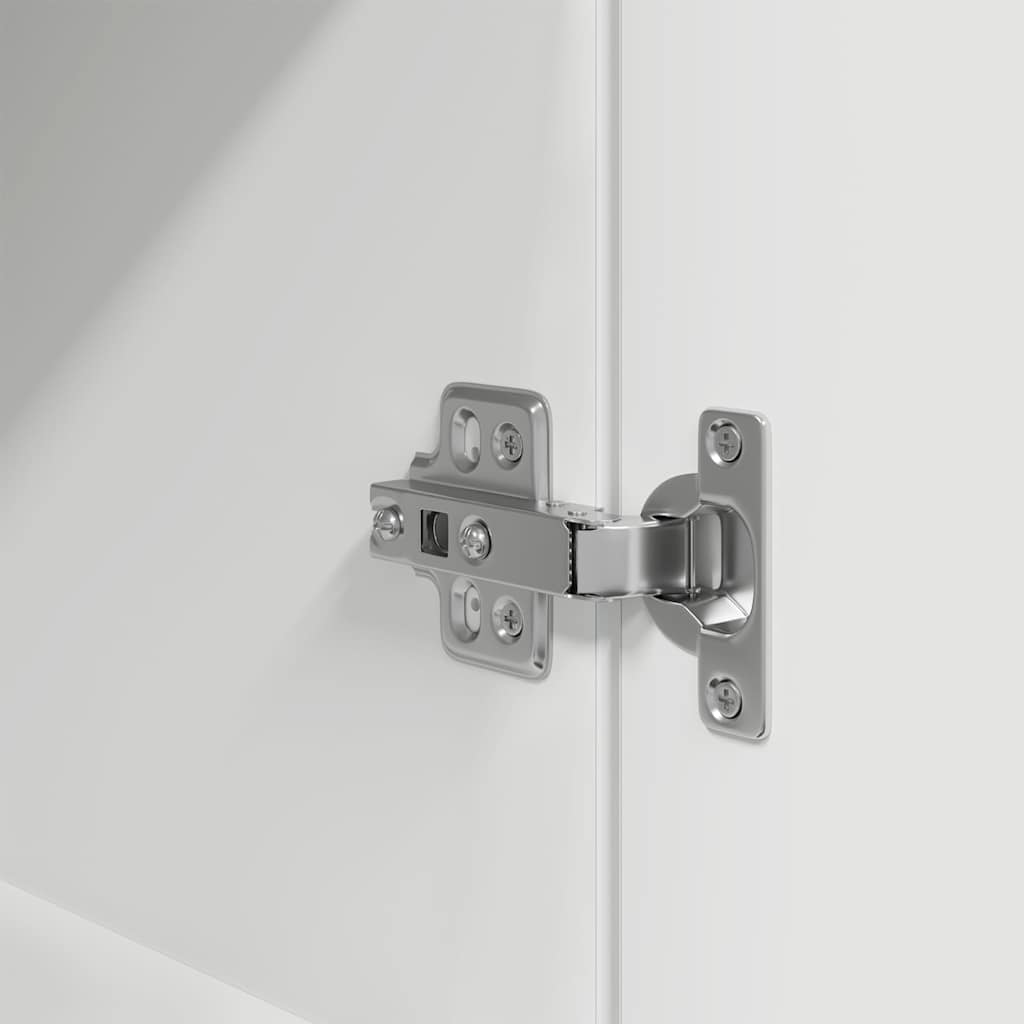 Ντουλάπι Λευκό 37,5x35x180 εκ. Επεξεργασμένο Ξύλο - Pakobazaar