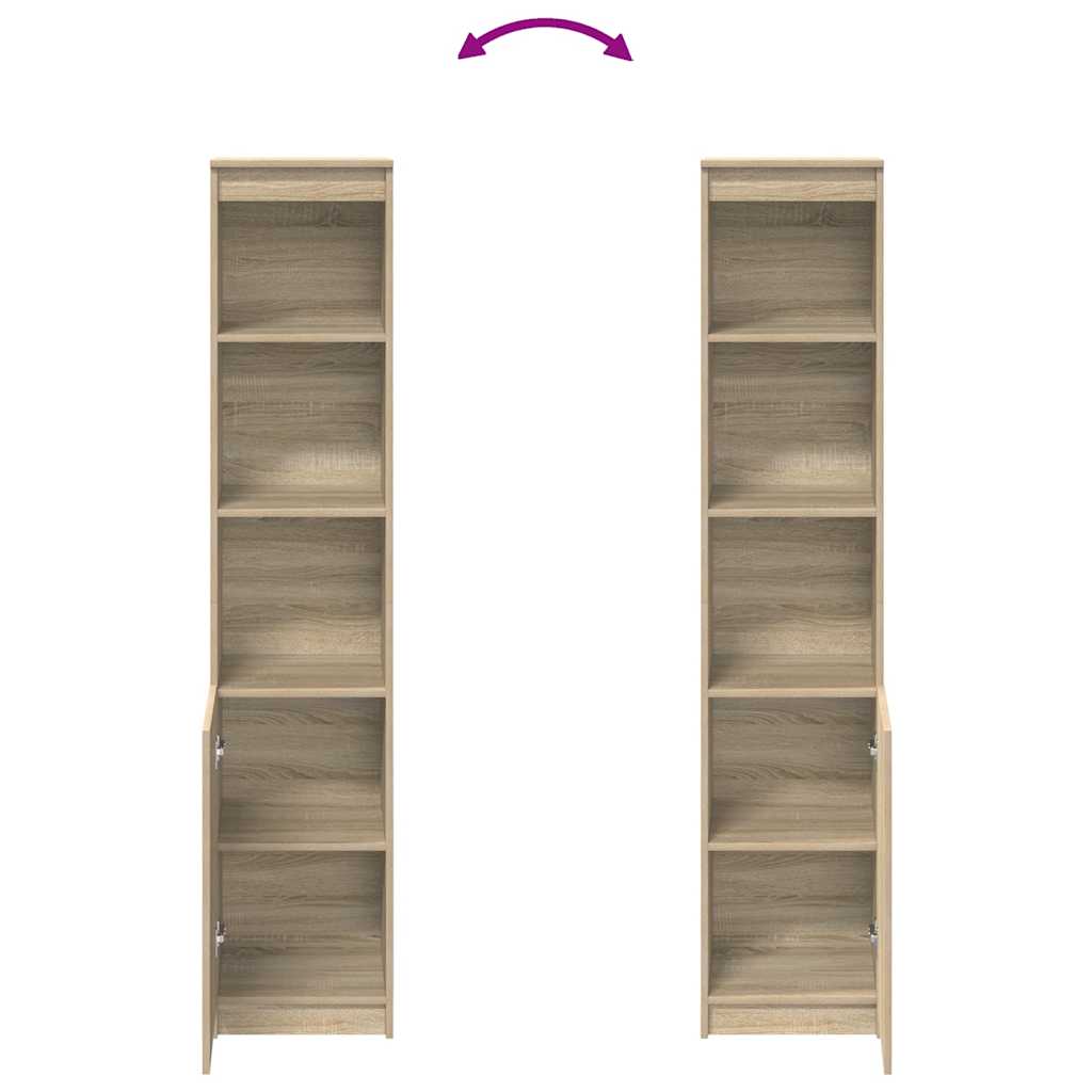 Ντουλάπι Sonoma δρυς 37,5x35x180 εκ. Επεξεργασμένο Ξύλο