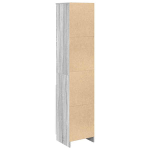 Ντουλάπι Γκρι Sonoma 37,5x35x180 εκ. Επεξεργασμένο Ξύλο - Pakobazaar