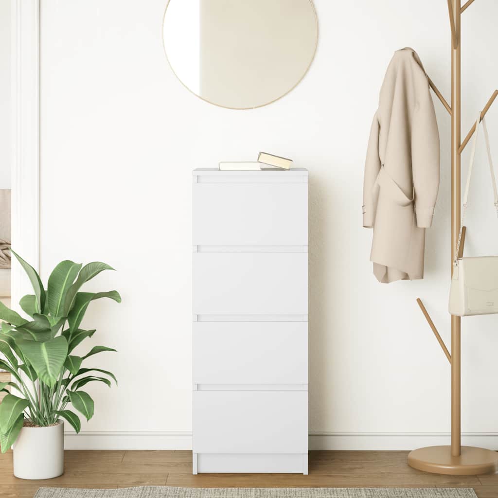 Ντουλάπι Λευκό 37,5x35x99 εκ. από Επεξεργασμένο Ξύλο - Pakobazaar