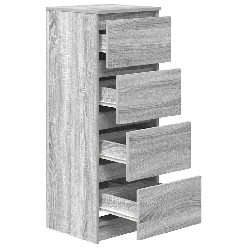 Ντουλάπι Γκρι Sonoma 37,5x35x99 εκ. από Επεξεργασμένο Ξύλο - Pakobazaar