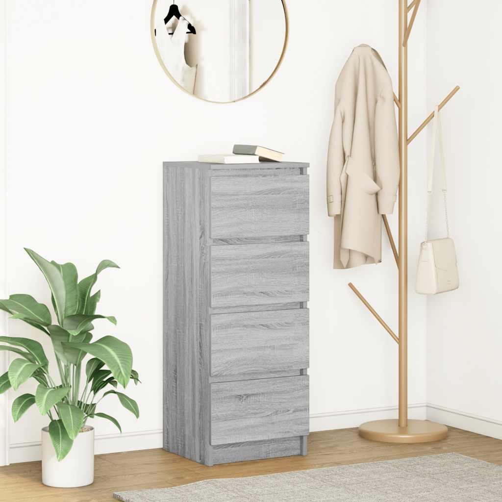 Ντουλάπι Γκρι Sonoma 37,5x35x99 εκ. από Επεξεργασμένο Ξύλο - Pakobazaar