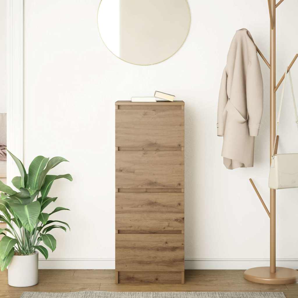 Μπουφές Αρτισιανή Δρυς 37,5x35x99 εκ. από Επεξεργασμένο Ξύλο - Pakobazaar