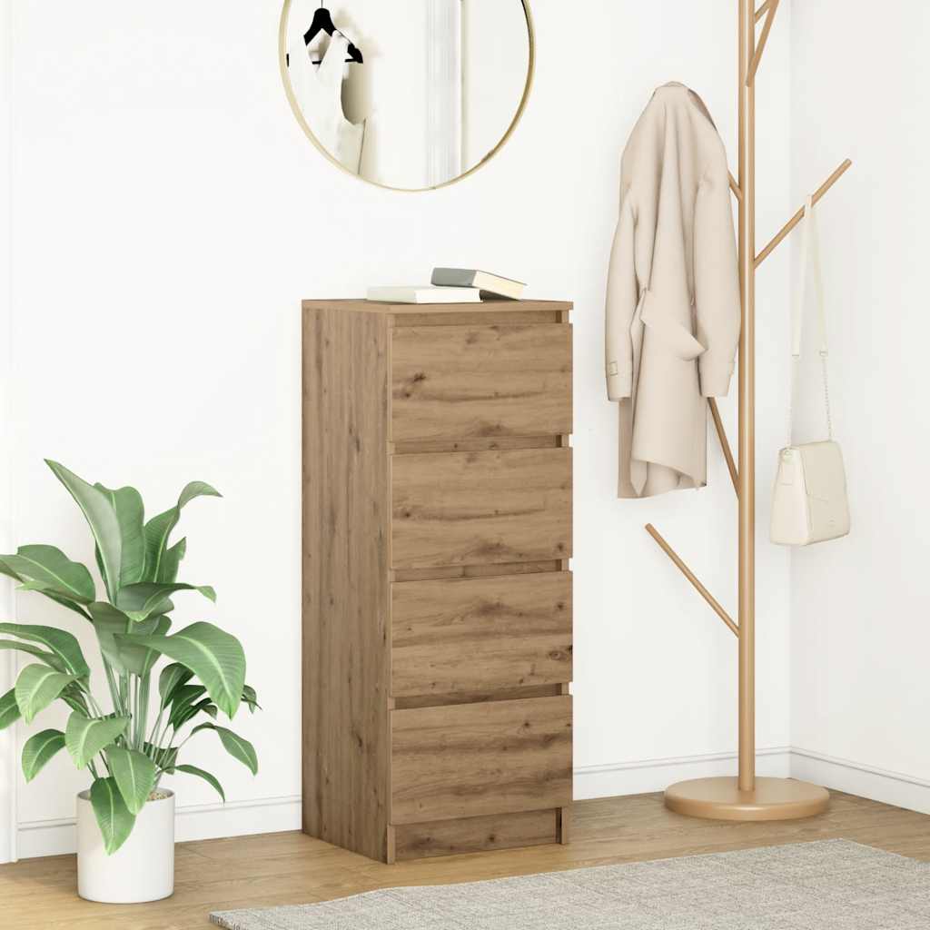 Μπουφές Αρτισιανή Δρυς 37,5x35x99 εκ. από Επεξεργασμένο Ξύλο - Pakobazaar