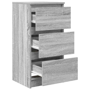 Ντουλάπι Γκρι Sonoma 37,5x35x76 εκ. Ξύλινο μηχανουργικό ξύλο