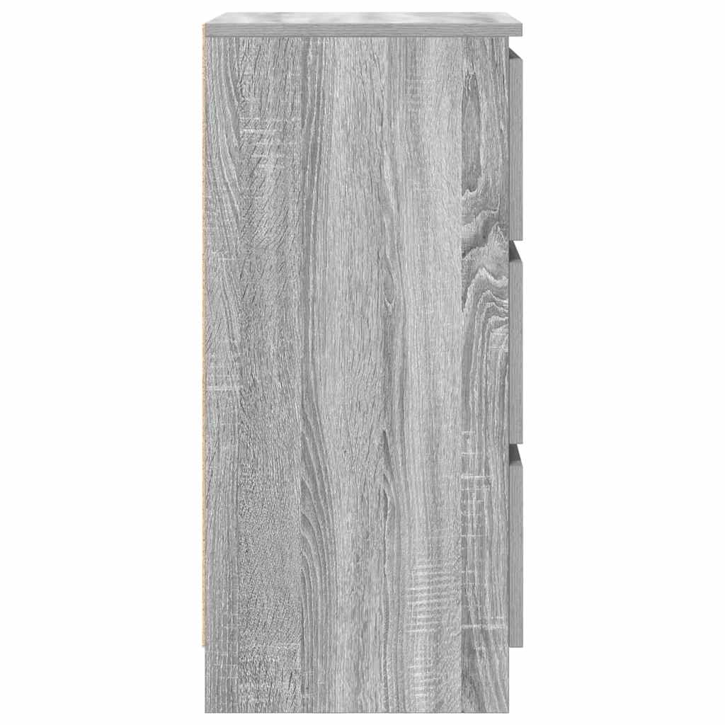 Ντουλάπι Γκρι Sonoma 37,5x35x76 εκ. Ξύλινο μηχανουργικό ξύλο
