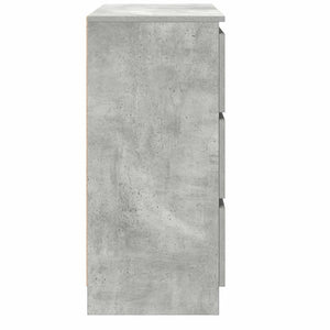 Ντουλάπι Γκρι Σκυροδέματος 80x35x76 εκ. Επεξεργασμένο Ξύλο - Pakobazaar