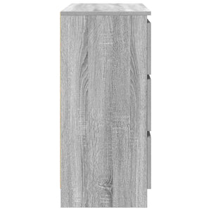 Ντουλάπι Γκρι Sonoma 80x35x76 εκ. Επεξεργασμένο Ξύλο - Pakobazaar
