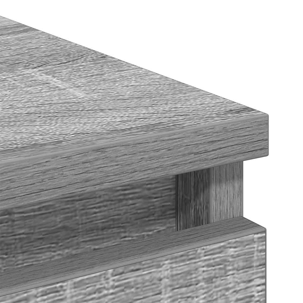 Ντουλάπι Γκρι Sonoma 80x35x76 εκ. Επεξεργασμένο Ξύλο - Pakobazaar