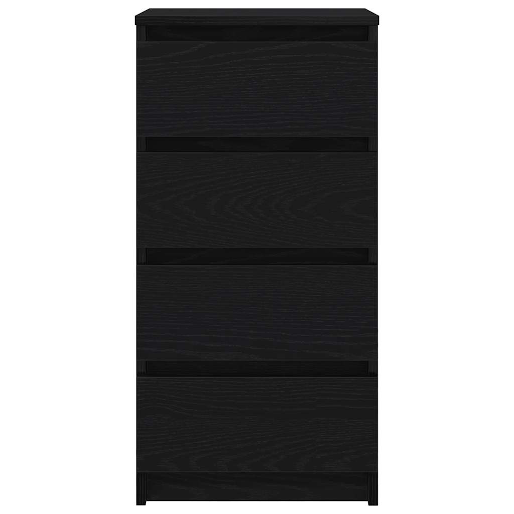 Συρταριέρα Μαύρη βελανιδιά 37,5x35x76 εκ. Κατασκευασμένο ξύλο - Pakobazaar