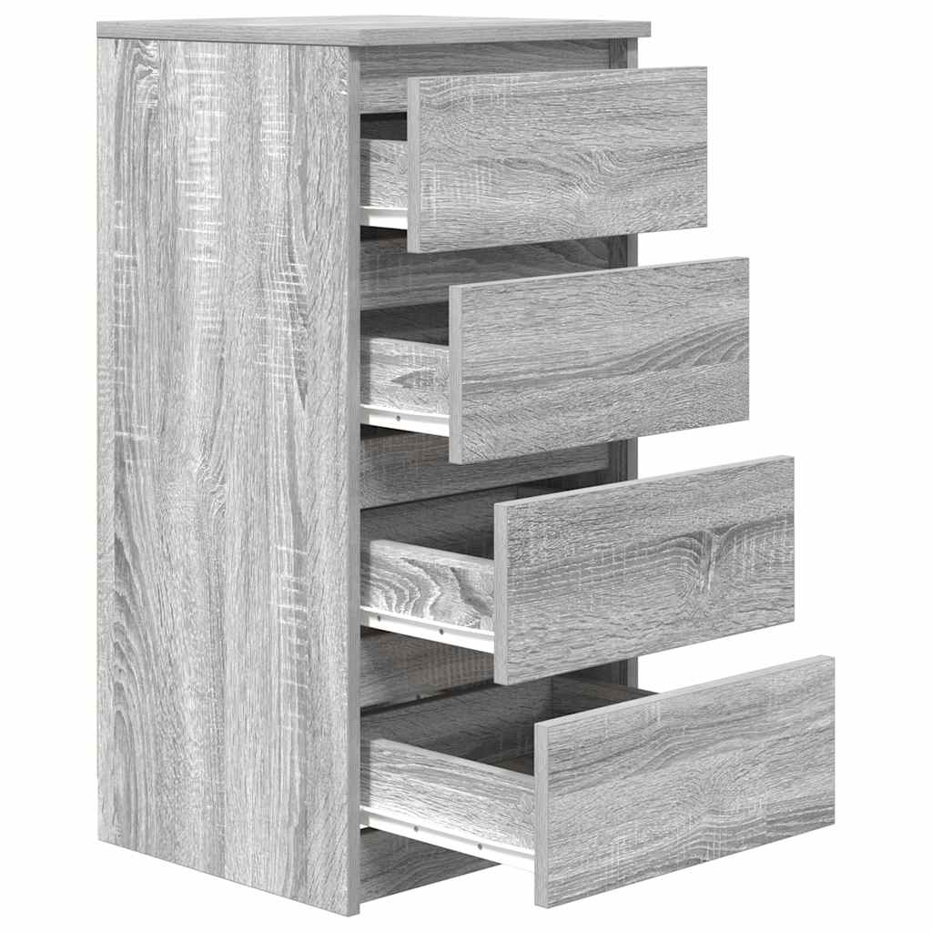Ντουλάπι Γκρι Sonoma 37,5x35x76 εκ. Ξύλινο μηχανουργικό ξύλο