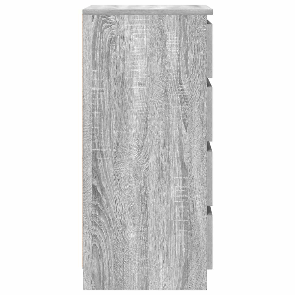 Ντουλάπι Γκρι Sonoma 37,5x35x76 εκ. Ξύλινο μηχανουργικό ξύλο