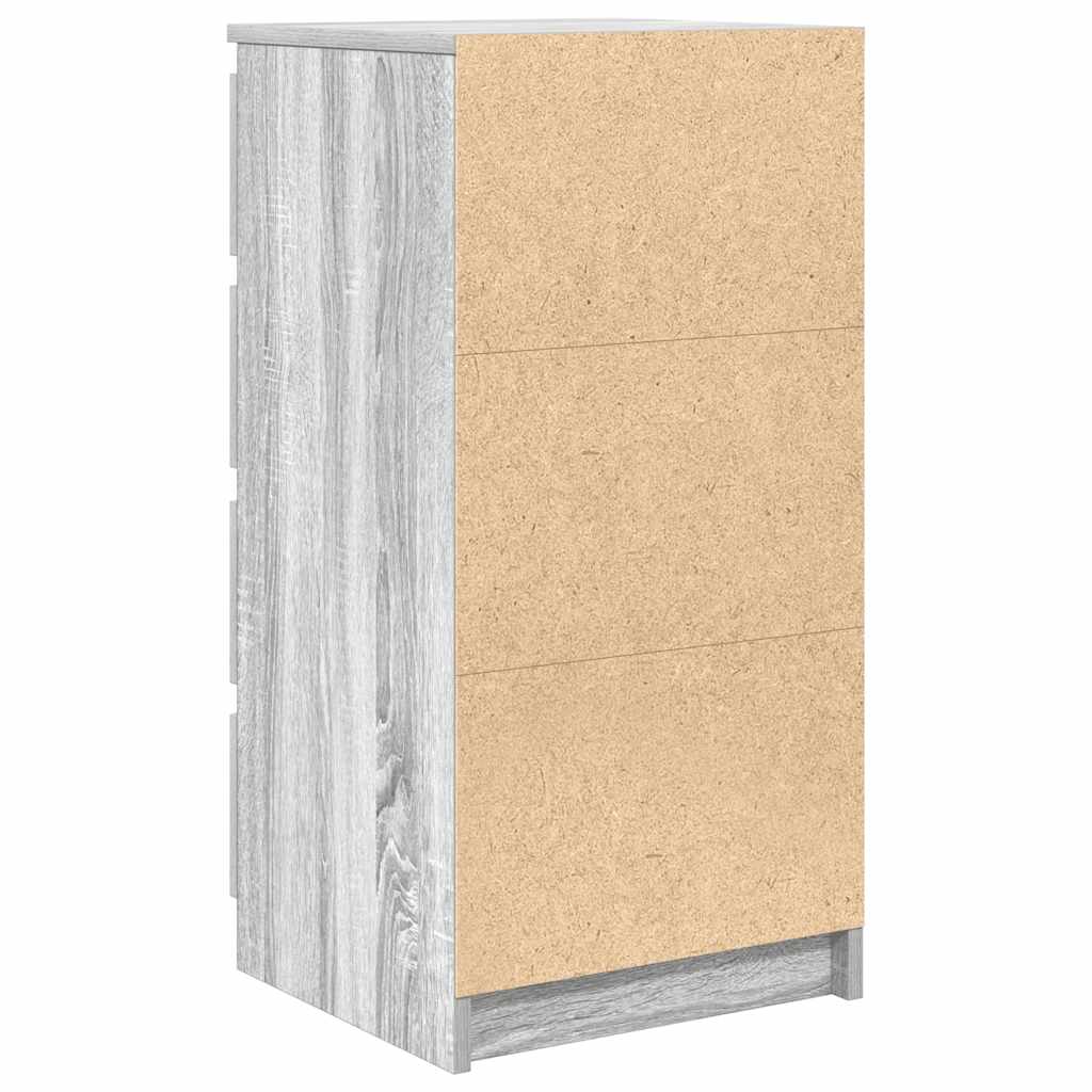 Ντουλάπι Γκρι Sonoma 37,5x35x76 εκ. Ξύλινο μηχανουργικό ξύλο