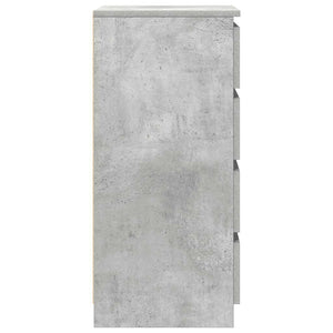 Συρταριέρα με Συρτάρια Γκρι Σκυρ. 37,5x35x99 εκ. από Επεξ. Ξύλο