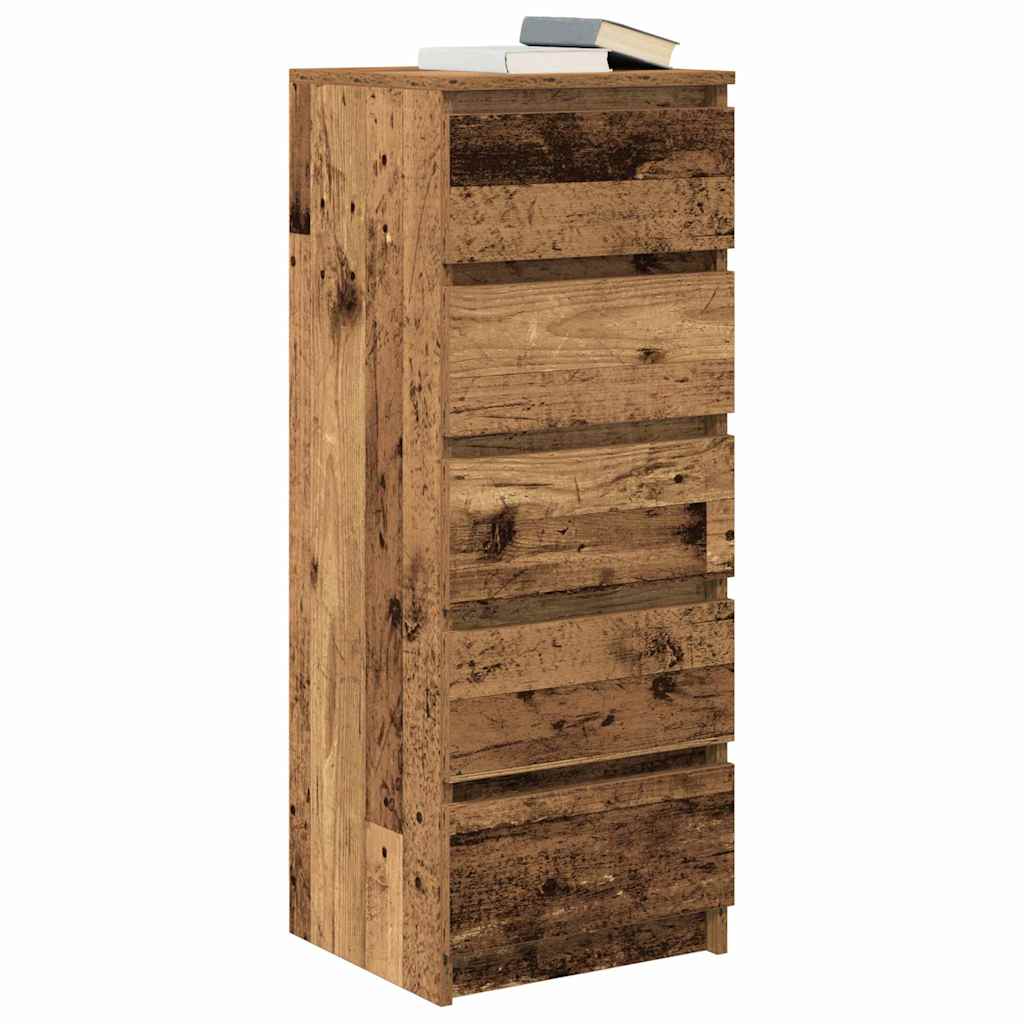Συρταριέρα με Συρτάρια Παλαιό ξύλο 37,5x35x99εκ. από Επεξ. Ξύλο