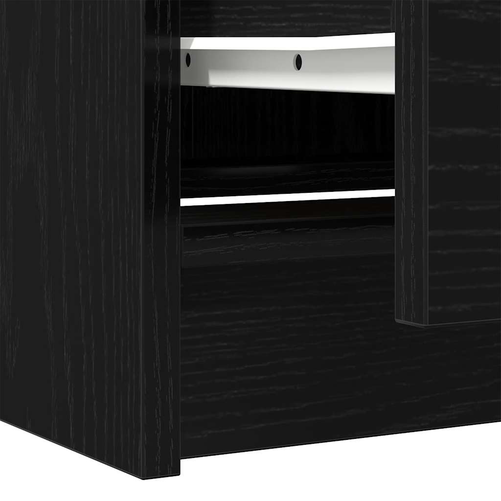 Έπιπλο Τηλεόρασης Μαύρο 40x35x54 εκ. από Τεχνητό Ξύλο - Pakobazaar