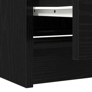Έπιπλο Τηλεόρασης Μαύρο 40x35x54 εκ. από Τεχνητό Ξύλο - Pakobazaar