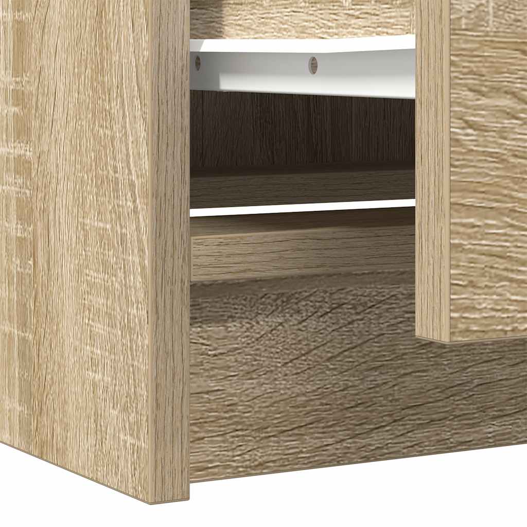 Έπιπλο Τηλεόρασης Sonoma Δρυς 40x35x54 εκ. από Τεχνητό Ξύλο - Pakobazaar