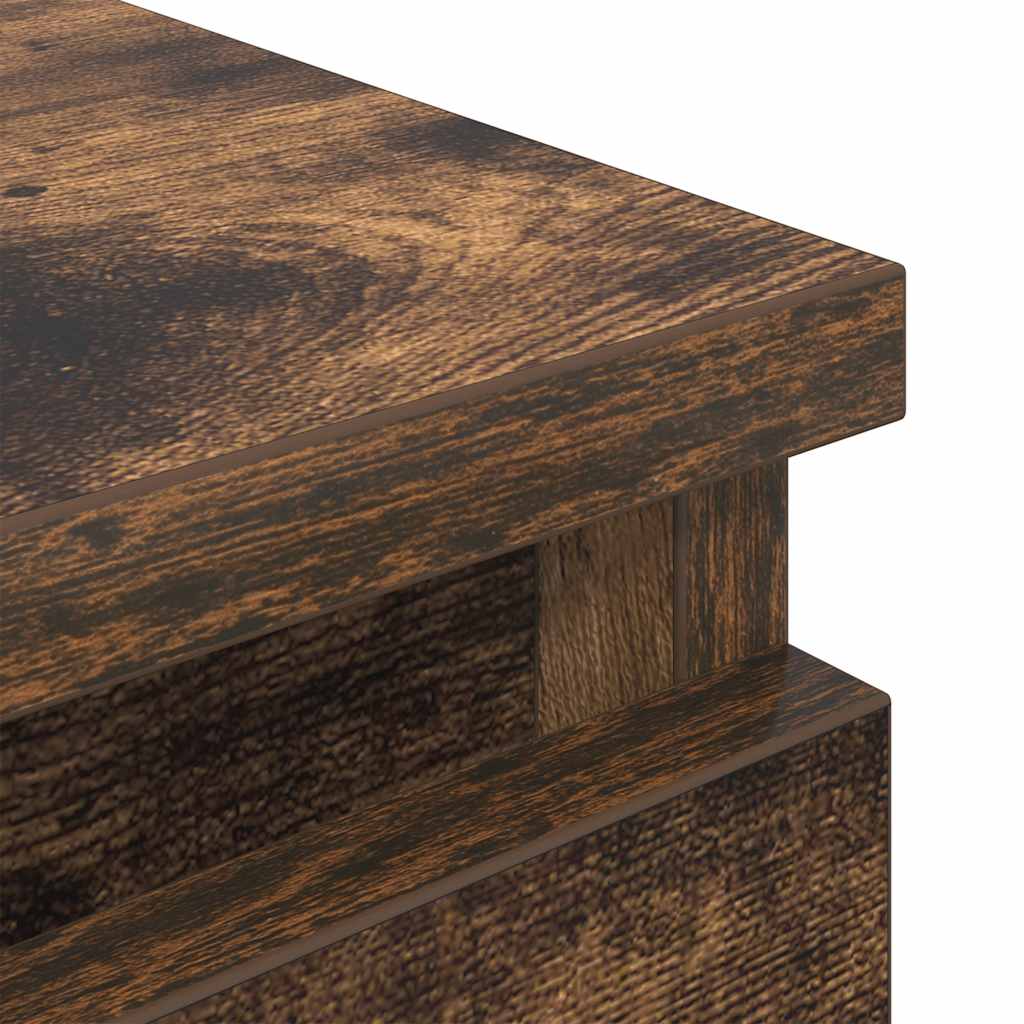 Έπιπλο Τηλεόρασης από Καπνιστή Δρυς 40x35x54 εκ. από Τεχνητό Ξύλο - Pakobazaar