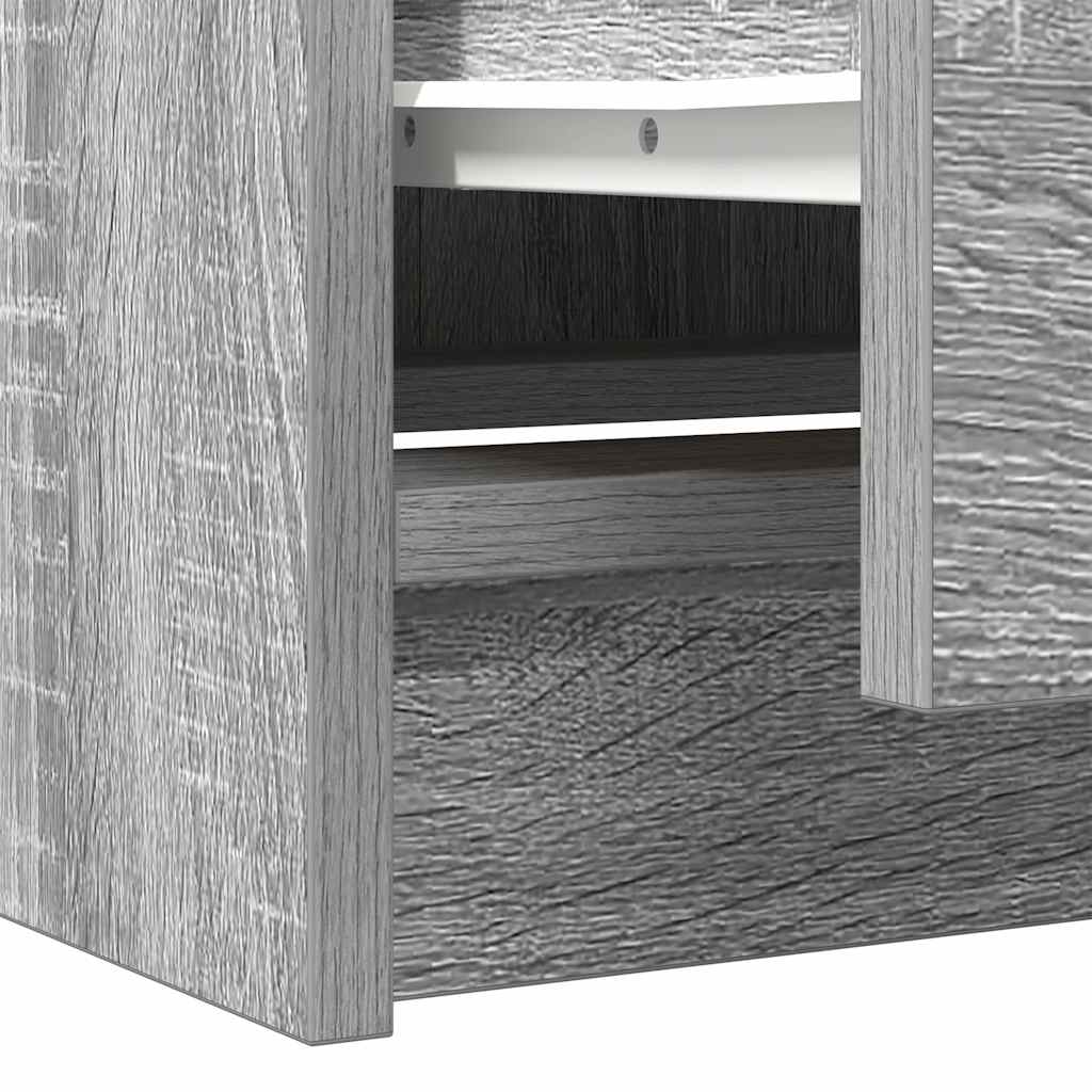 Έπιπλο Τηλεόρασης Γκρι Sonoma 40x35x54 εκ. από Τεχνητό Ξύλο - Pakobazaar