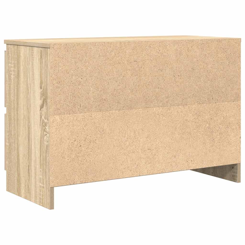 Έπιπλο Τηλεόρασης Sonoma Δρυς 80x35x54 εκ. Επεξ. Ξύλο - Pakobazaar