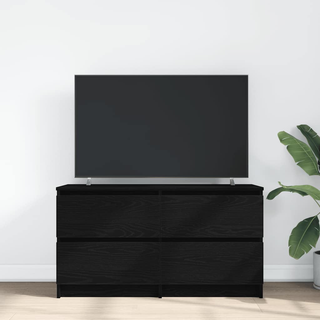 ντουλάπι τηλεόρασης Μαύρο 100x35x54 cm Κατασκευασμένο ξύλο - Pakobazaar