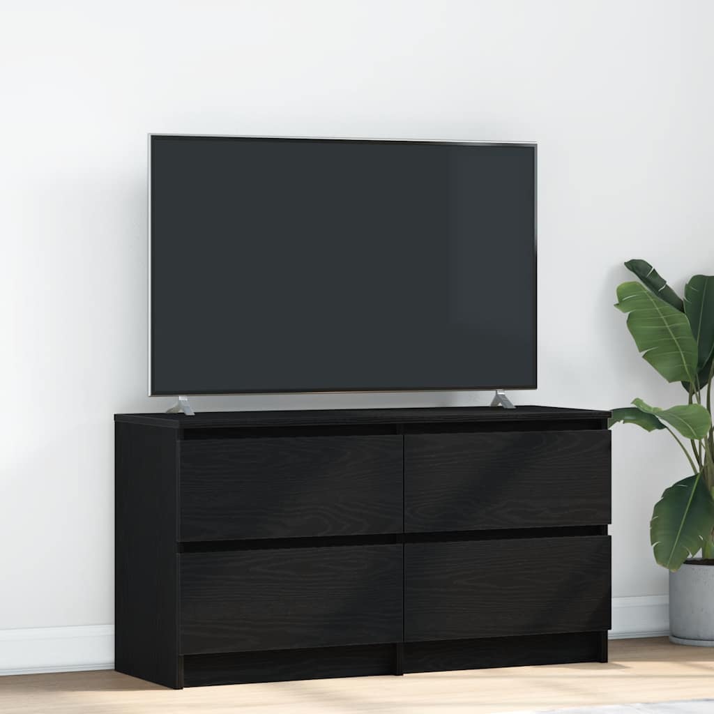 ντουλάπι τηλεόρασης Μαύρο 100x35x54 cm Κατασκευασμένο ξύλο - Pakobazaar