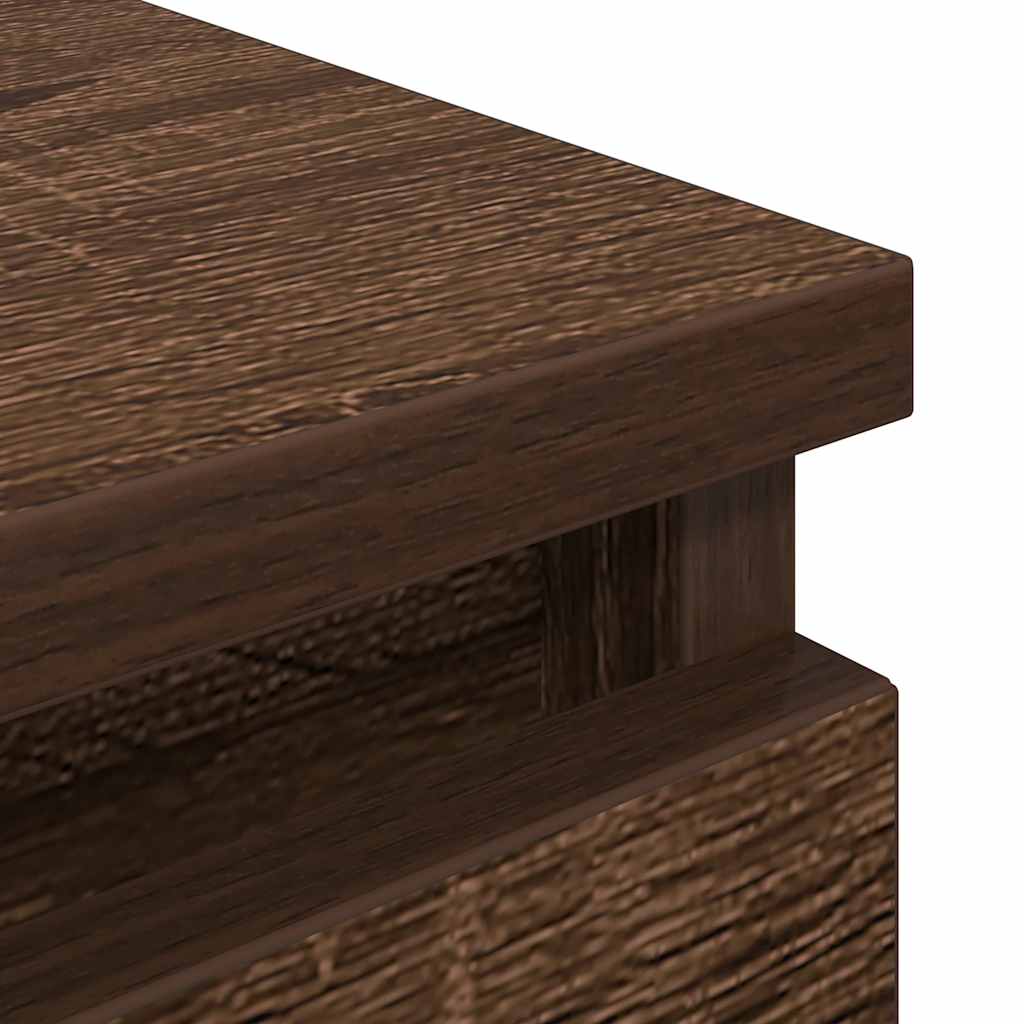 Έπιπλο Τηλεόρασης Καφέ Δρυς 100x35x54 εκ. Επεξ. Ξύλο