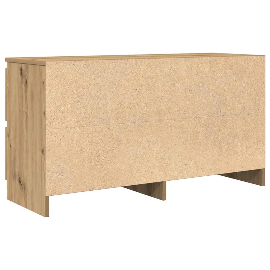 Έπιπλο Τηλεόρασης Artisian Δρυς 100x35x54 εκ Επεξεργασμένο Ξύλο