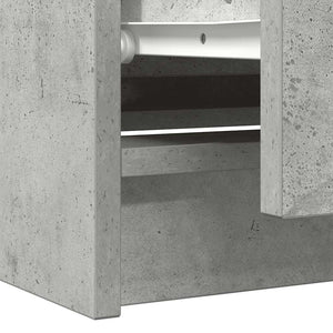 Έπιπλο Τηλεόρασης Γκρι Σκυροδέματος 100x35x54 εκ. Επεξ. Ξύλο