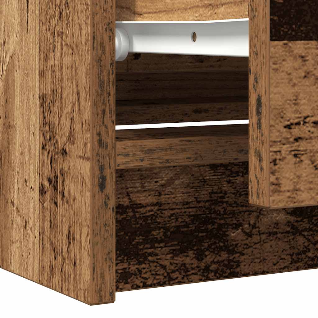 Έπιπλο Τηλεόρασης Όψη Παλαιού Ξύλου 100x35x54 εκ. Επεξ. Ξύλο