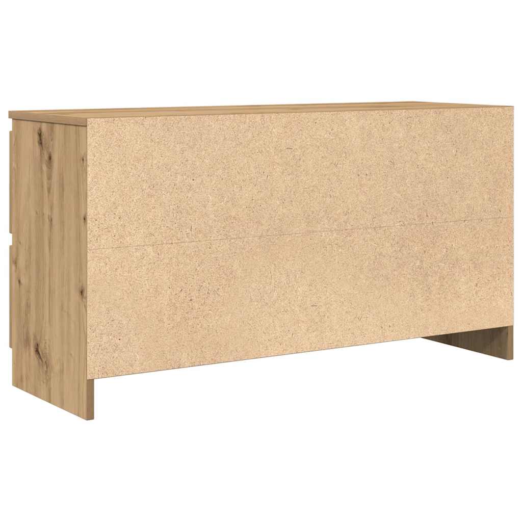 Έπιπλο Τηλεόρασης Artisian Δρυς 100x35x54 εκ Επεξεργασμένο Ξύλο - Pakobazaar