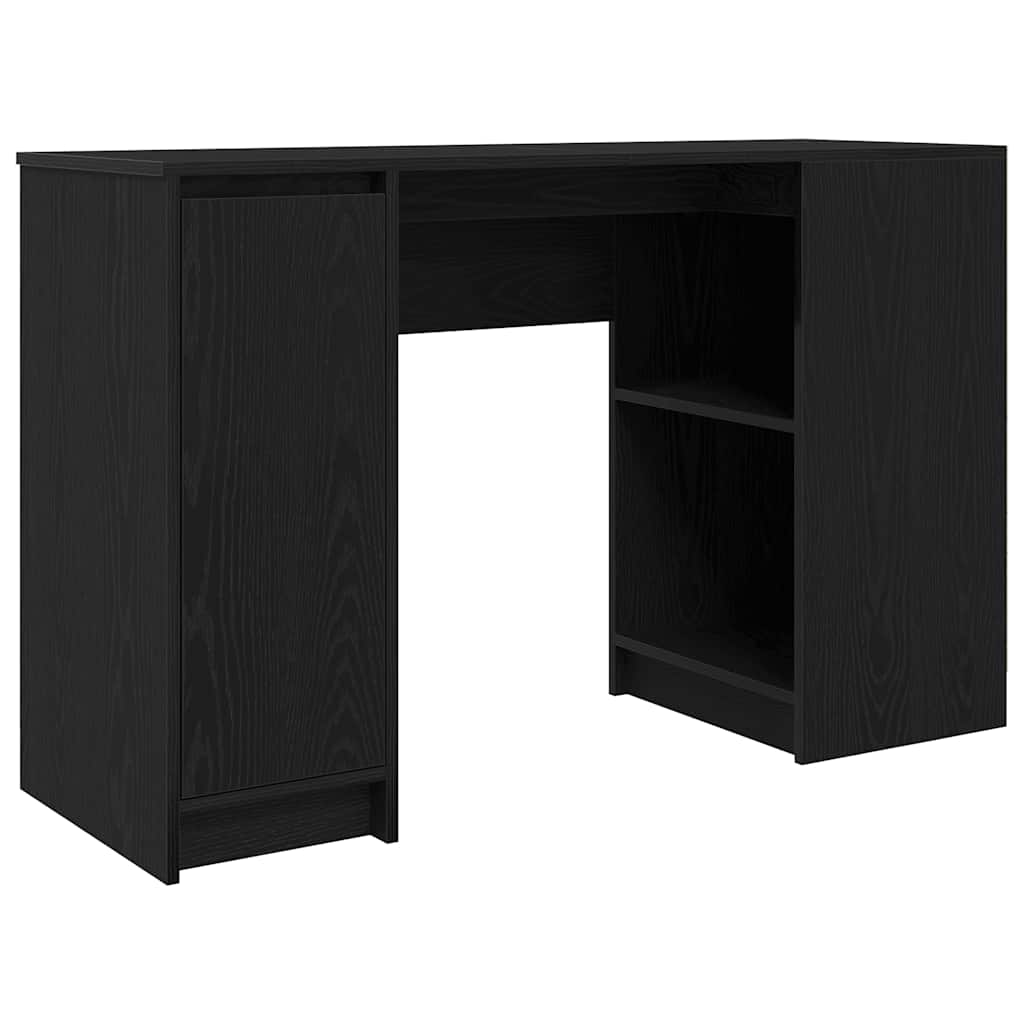 Γραφείο Μαύρο Δρυς 120x42x76 εκ. από Επεξεργασμένο Ξύλο - Pakobazaar
